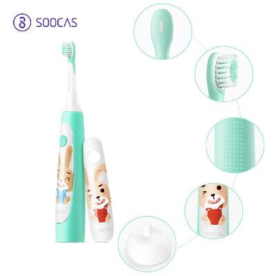 

Xiaomi SOOCAS C1 Children Electric Toothbrush Sonic Ultrasonic Rechargeable Tooth Brush Automatic Toothbrush USB Wireless Chargin