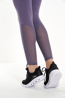 

Womens High Waisted Mesh Yoga PantsTummy Control 4 Way Stretch Workout Pants