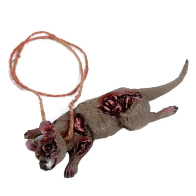 

Horror Halloween Bloody Animal Mouse Mask Pendant Scary Spider Hanging Decoration Tricky Realistic Haunted House Party Props