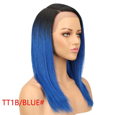 

Noble Straight Lace Front Human Hair Wigs For Women Brazilian Ombre Human Hair Wig Blond Straight Lace Front Wig Free Shipping