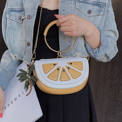 

French niche bag cute watermelon handbag fashion chain bag handbags new 2019 wild Messenger bag