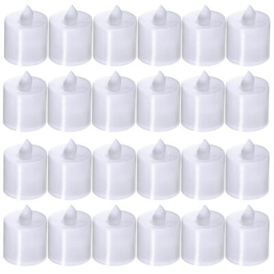 

24pcs Flameless Battery Operated LED Tea Light Tealights Home Candles