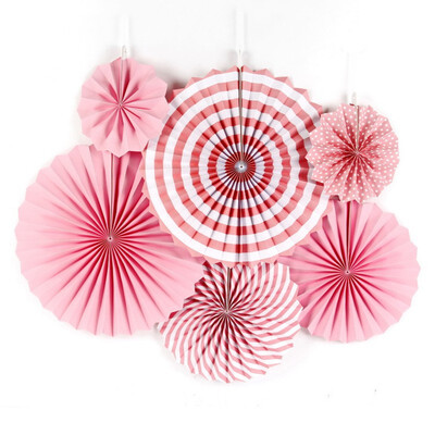

FUNNYBUNNY Paper Fan Flower Decoration Background Wall Diy Mall Shop Opening Background Layout Birthday Party Decor Supplies