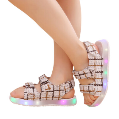 

Toddler Kids Sport Summer Boys Girls Baby Sandals LED Luminous Shoes Sneakers