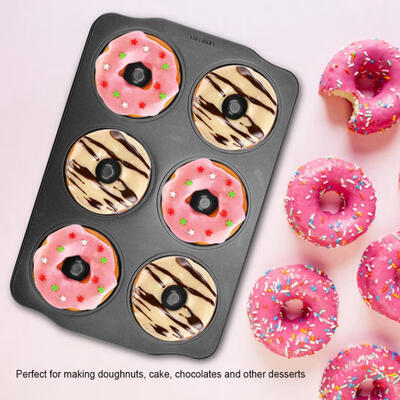 

Greensen Carbon Steel Doughnut Mold Non-Stick Chocolate Bread Cake Desserts Maker Mould Baking Tool