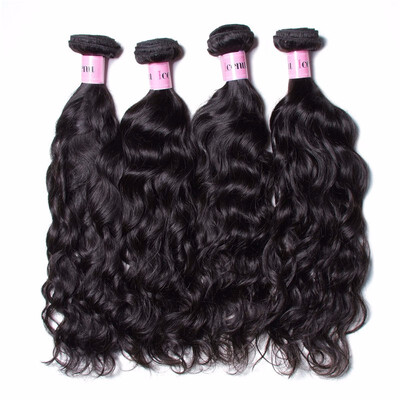 

Unice Hair Icenu Remy Hair Series Peruvian Natural Wave Human Hair Bundles 4 PCS 100 Human Hair Extensions