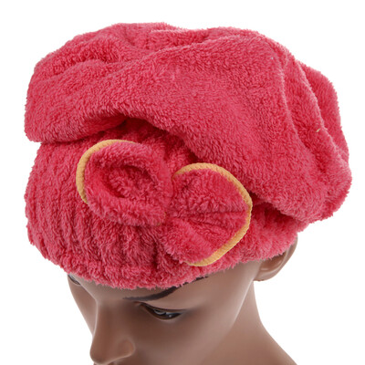 

Home Textile Microfiber Hair Turban Quickly Dry Hair Hat Wrapped Towel Bath