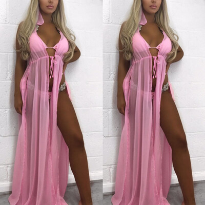 

Womens Ladies Bathing Suit Sexy Bikini Swimwear Cover Up Beach Long Maxi Dress