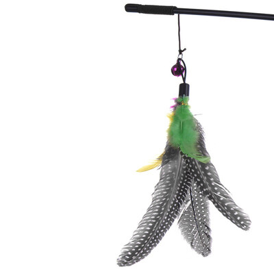 

Pets Cat Toy Bird Feather Teaser Wand Plastic Toys for Cats Color Multi Products For Pet Cute Design
