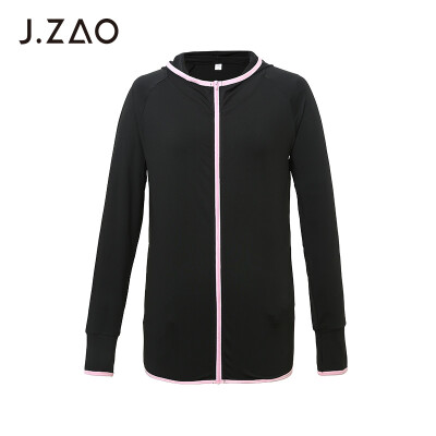 

Beijing Tokyo made JZAO ladies sports long sleeve zipper shirt pink