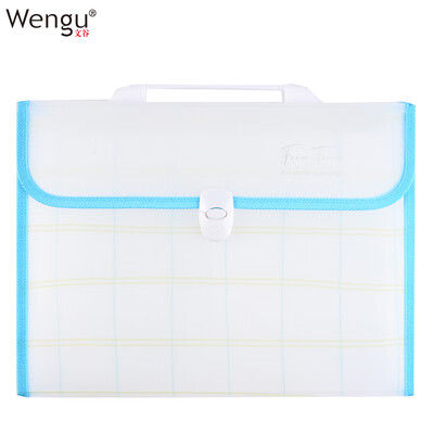 

Wengu Wengu A412 grid portable organ package business package student test paper package file folder multi-layer large capacity cartoon information package E462D