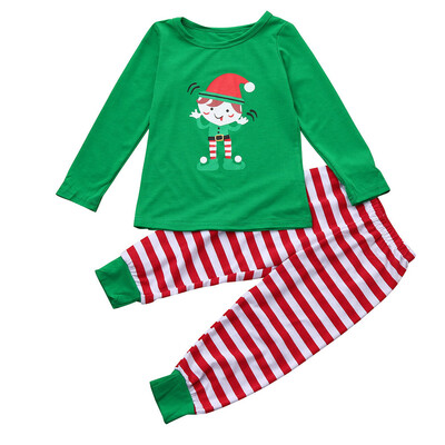 

Christmas Family Kid Boy Girl Pajamas Sleepwear Nightwear Two-pieces Outfits