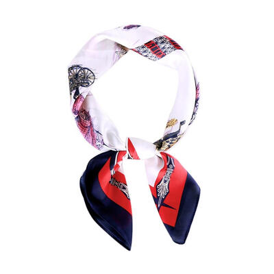 

Fashion Women Silk Shawl Floral Print Square Scarf Office Neck Hair Tie