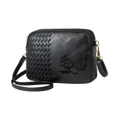 

Tailored Women New Wild Zipper Embroidery Crossbody Messenger Shoulder Bag