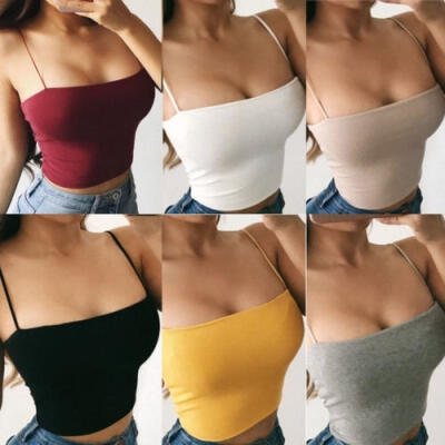 

Women´s Sexy Striped Crop Top Bustier Tube Crop Tank Top Cami Tops Vest Blouse