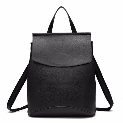 

Women Backpack for School Black Bag Pack Backpacks for Girls Teenagers Vintage Ladies PU Leather Bagpack Woman Shoulder Bags