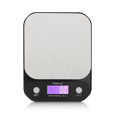 

WeiHeng Digital Kitchen Scale 5kg11Lbs 01g High Precision Multifunction Food Baking Cooking Scale with Backlight LCD GramOunce