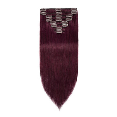 

100 Remy Human Hair Extensions Clip in Hair Grade 7A Quality Full Head 8pcs 18clips Long Soft Silky Straight for Women