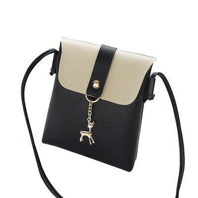 

Tailored Women Fashion Cover Deer Shoulder Bag Messenger Bag Phone Bag Coin Bag Black
