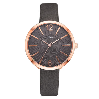

RM Luxury Fashion Lady Leather Belt Watch Sun Texture Analog Quartz Watch