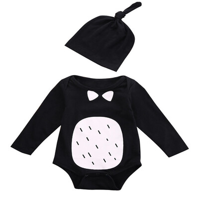 

Newborn Infant Baby Letter Print Long Sleeve Romper Jumpsuit 70