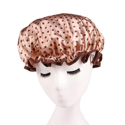 

Lovely Design Thickened Waterproof Shower Cap Kitchen Smoke Bathing Cap Bathroom Products