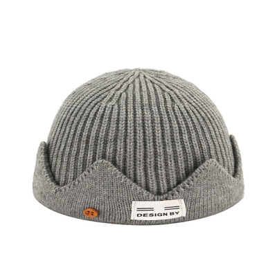 

Tailored Fashion Unisex Womens Mens Knitting Wool Hemming Hat Solid Keep Warm Winter Cap