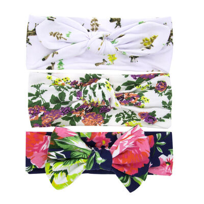 

3pcs Newborn Headband Ribbon Elastic Baby Headdress Kids Hair Band Girl Bow Knot