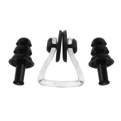 

Waterproof Soft Silicone Ear PlugsNose Clip Set for Summer Swimming Diving