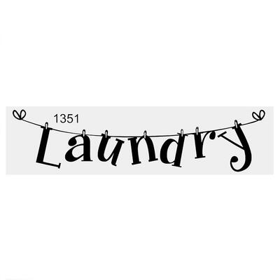 

Greensen 1Pc Black PVC Wall Sticker Laundry Quote Vinyl Art Decal Home Room Decoration Removable