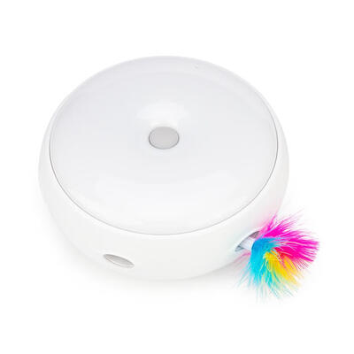 

Electric Turntable Cat Toy Kitten Teasing Feathers Automatic Spinning Toys