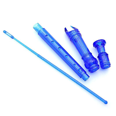 

Soprano Recorder ABS 8 Holes Transparent with Cleaning Stick Fingering Chart Introduction for Children Beginners Instrument
