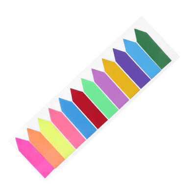

12 Color Sticky Notes Index Memo Pad Label Paper Bookmark Sticker Supplies