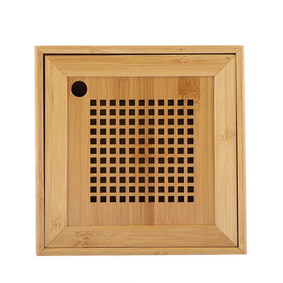

Greensen Mini Square Wooden Kongfu Tea Water Storage Serving Tray