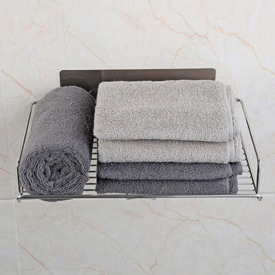 

Greensen Stainless Steel Wall Mounted Bathroom Shower Towel Shelf Kitchen Storage Organizer Rack