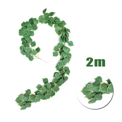 

AU Artificial Ivy Leaf Garland Plants Vine Fake Foliage Flower Rattan Home Decor