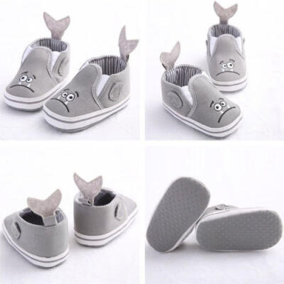 

Comfortable Newborn Baby Boy Girl Cotton Sneaker Soft Sole Crib Cartoon Face Shoes 0-18 Months For Baby