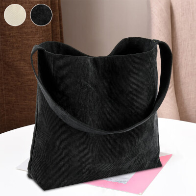 

Large Capacity Women Corduroy Shoulder Bag Canvas Handbag Ladies Casual Tote Shopping Bags Students Book Bag Girl Shoulder Bag