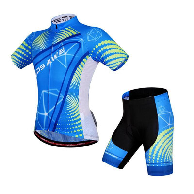 

Unisex Breathable Comfortable Short Sleeve Padded Shorts Cycling Clothing Set Riding Sportswear