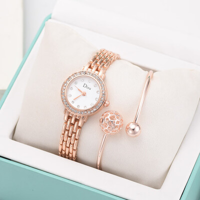 

RM Light Luxury Girl Temperament Watch Bracelet Set Chain Watch Birthday Gift