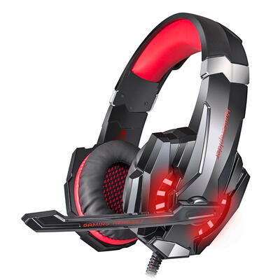 

35mm Wired Gaming Headphone On-Ear Headset Earphone with Mic LED Light