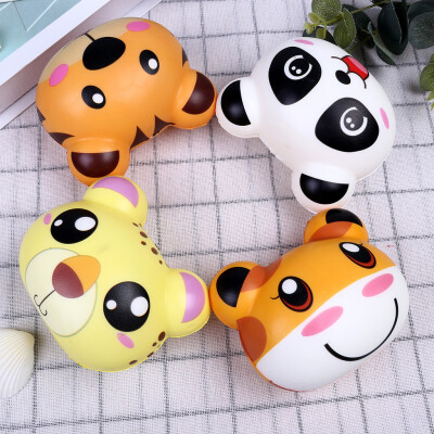 

Gotoamei 4Pcs Cartoon Animal Cute Spun Slow Rising Scented Stress Relief Bear Toy