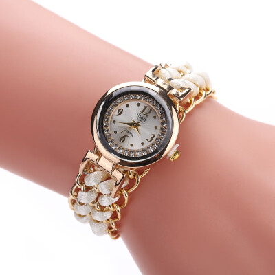 

New creative watch womens pure hand-woven woven rope bracelet bracelet watch wholesale