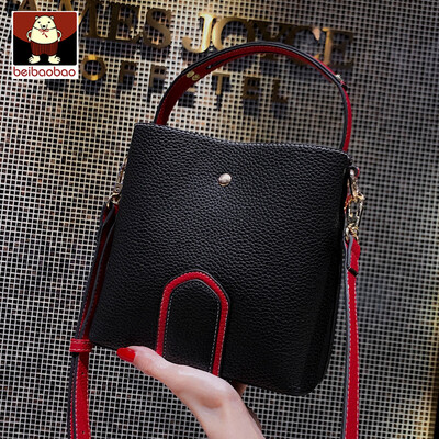 

Foreign air bag woman 2019 new Korean version 100 bucket bag handbag fashion single shoulder oblique bag tide
