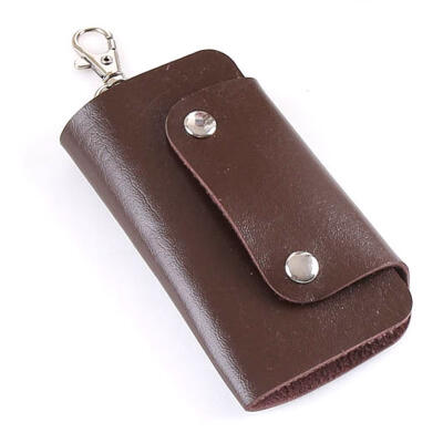 

Universal Portable Small PU Leather 6-Slot Key Storage Bag Case Holder Wallet For Men Women