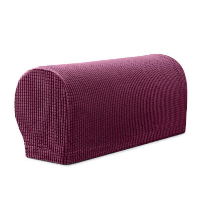 

Pure Stretchy Knitted Sofa Armrest Covers Furniture Armchairs Protector Cap