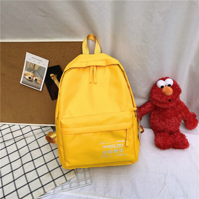 

Schoolbag female college students shoulder bag Korean version of high school canvas antique feeling girls simple inswind BF campus
