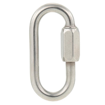

Stainless Steel Oval Style Carabiner Quick Link Locking Carabiner Hanging Hook Buckle for Outdoor Camping Hiking