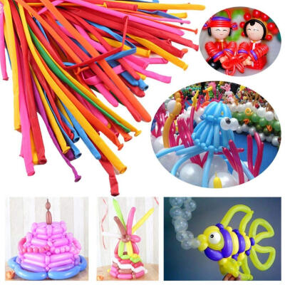 

Greensen Magic DIY Balloons200pcs Magic DIY Long Twist Latex Balloons Tying Making Decor Mixed Mix-colorBalloons