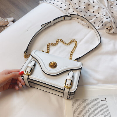 

New Small Women Crossbody Bags 2019 Motorcycle Shoulder Bag High Quality Flap Chains Fashion Messenger Bag Ladies Bolso Femenino